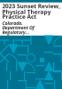 2023_sunset_review__Physical_Therapy_Practice_Act