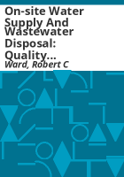 On-site_water_supply_and_wastewater_disposal